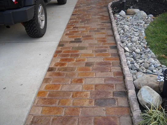 Decorative stamped driveway Mullica Hill