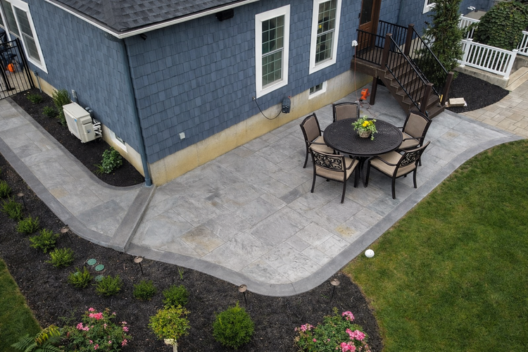 Stamped concrete patio project - Patrick Breen South Jersey