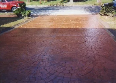 Decorative stamped driveway Mullica Hill NJ