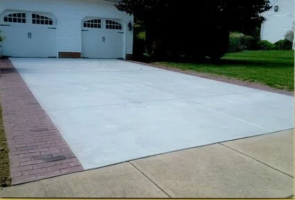 Stamped concrete driveway Patrick Breen Masonry