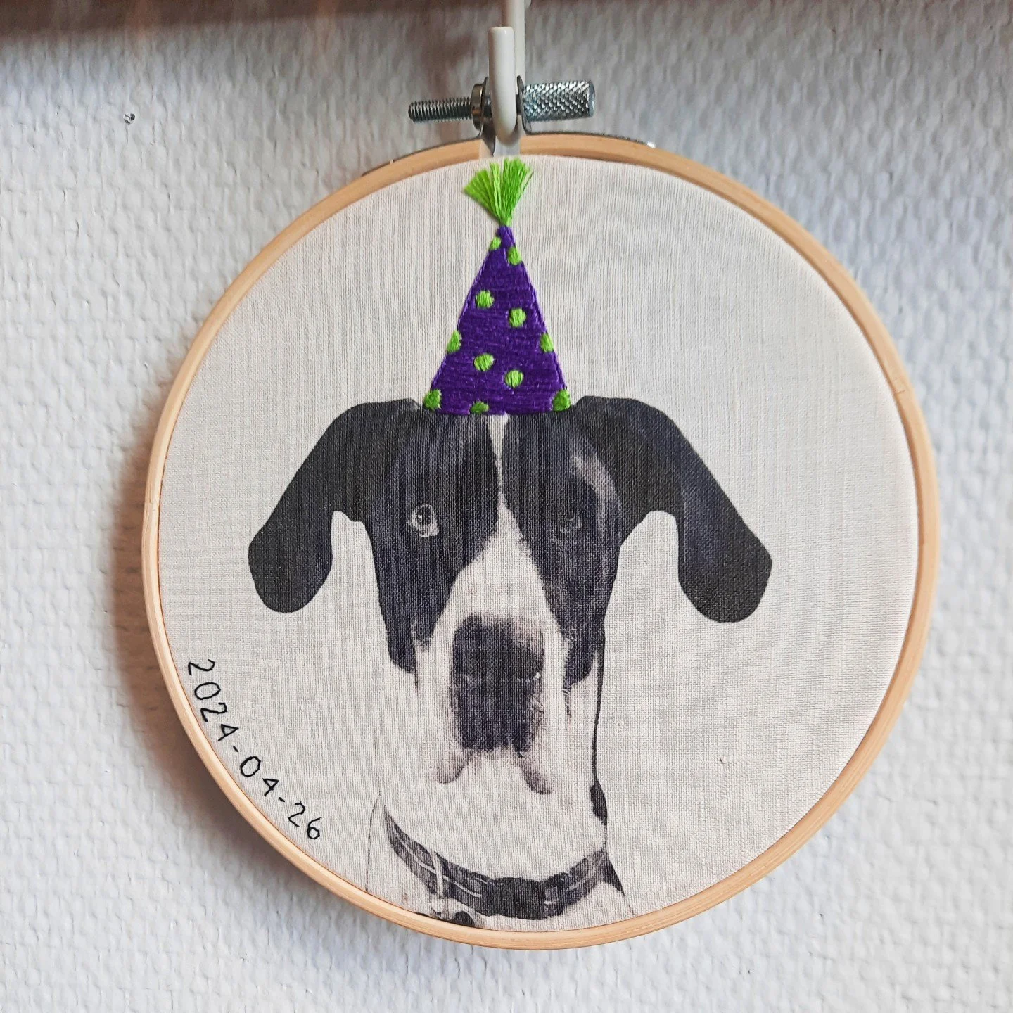 Färdigt broderi
