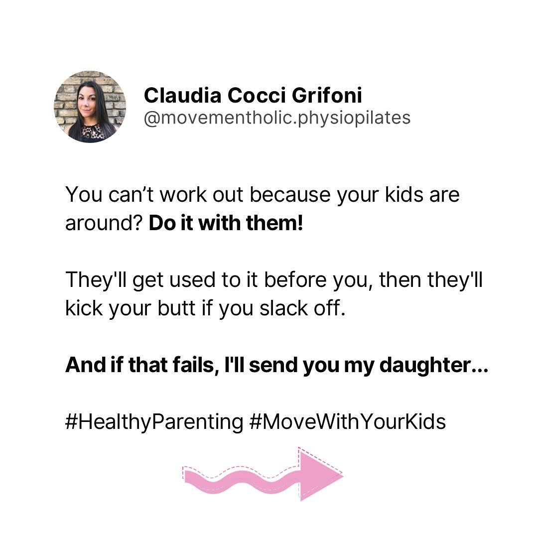 Seriously...kids can truly help to increase the fun and kick your butt! ❤️

Let them be your motivation, never the excuse! 😎☀️💦

And if you need my daughter to convince you...I can borrow her for a bit 🤪🤣 (she is a soldier)

#holidtichealth #post