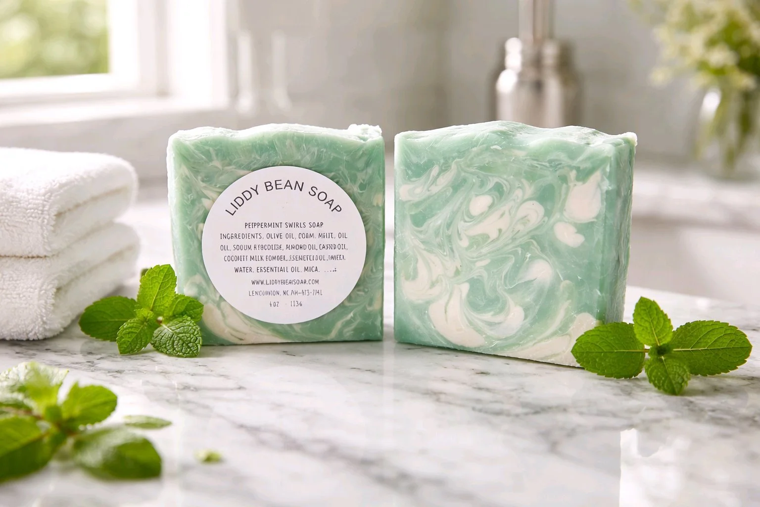 Peppermint Swirls Soap