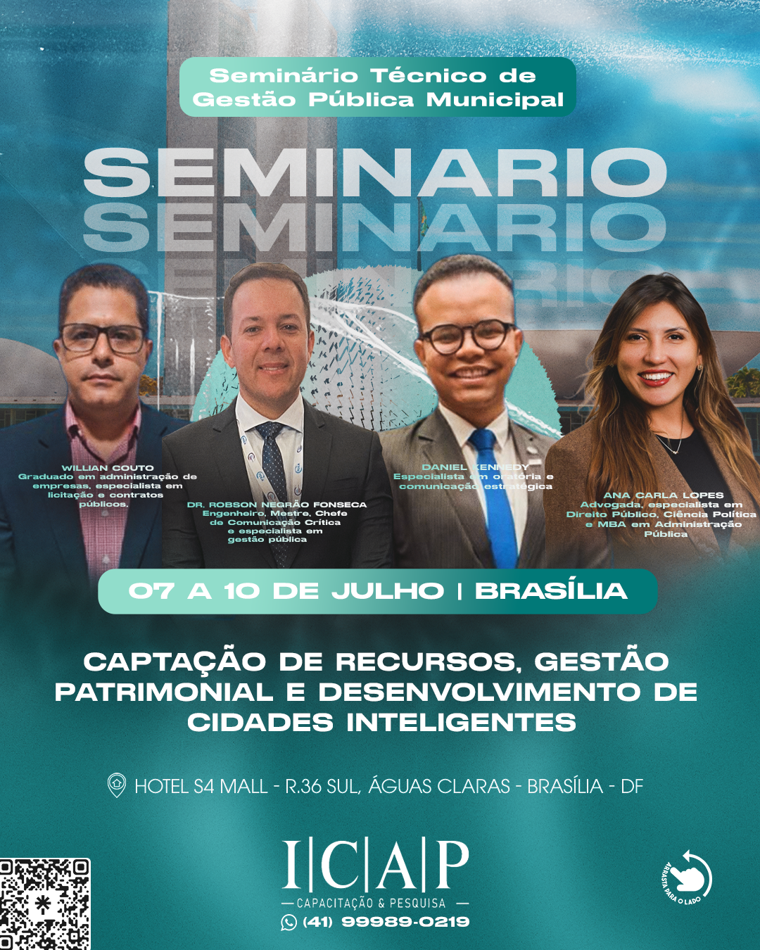 Seminário Técnico de Gestão Pública Municipal:Captação de Recursos, Gestão Patrimonial e Desenvolvimento de Cidades Inteligentes
