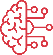 Illustration of a human brain with circuitry lines highlighting neural connections and technology integration.