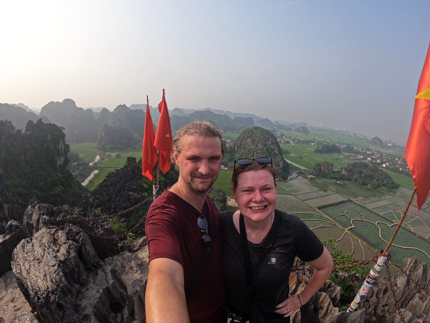 Vietnam once again, you've stolen our hearts! 

Excuse the sweaty selfie, but climbing a viewpoint in 40 degrees plus is never a wise move 🥵

📍Hang M&uacute;a (Mua Caves), Vietnam 🇻🇳 

Follow @adventuresofjellie to follow along with all our trave