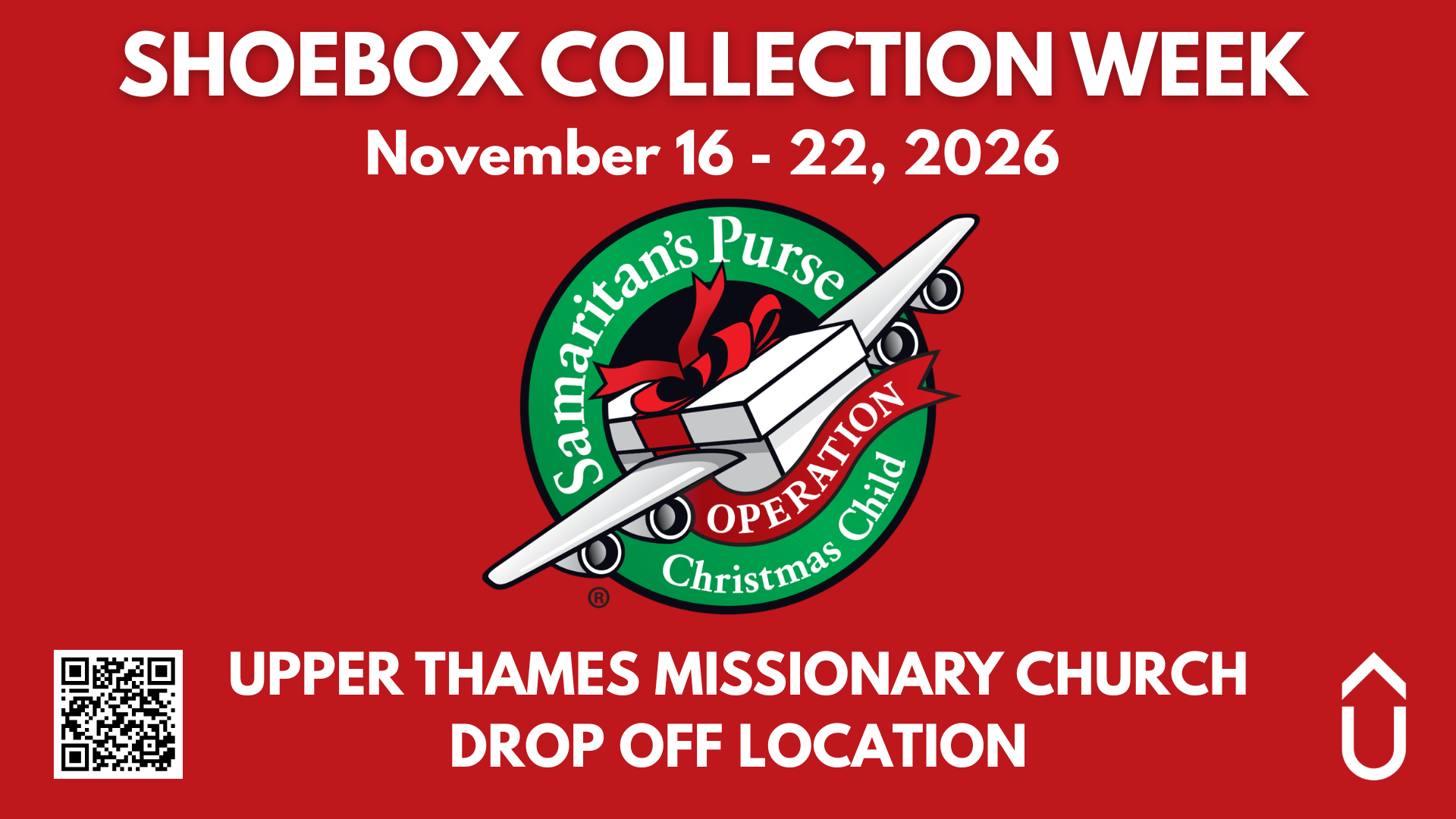 Operation Christmas Child - Shoebox Collection Week