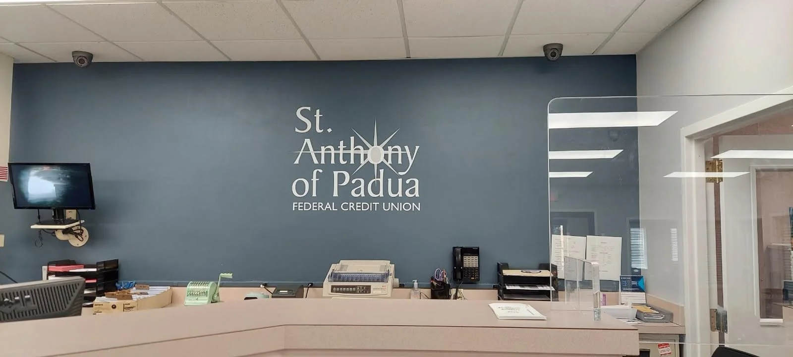 Beautiful 2 Color High Performance Vinyl Display for St. Anthony of Padua.