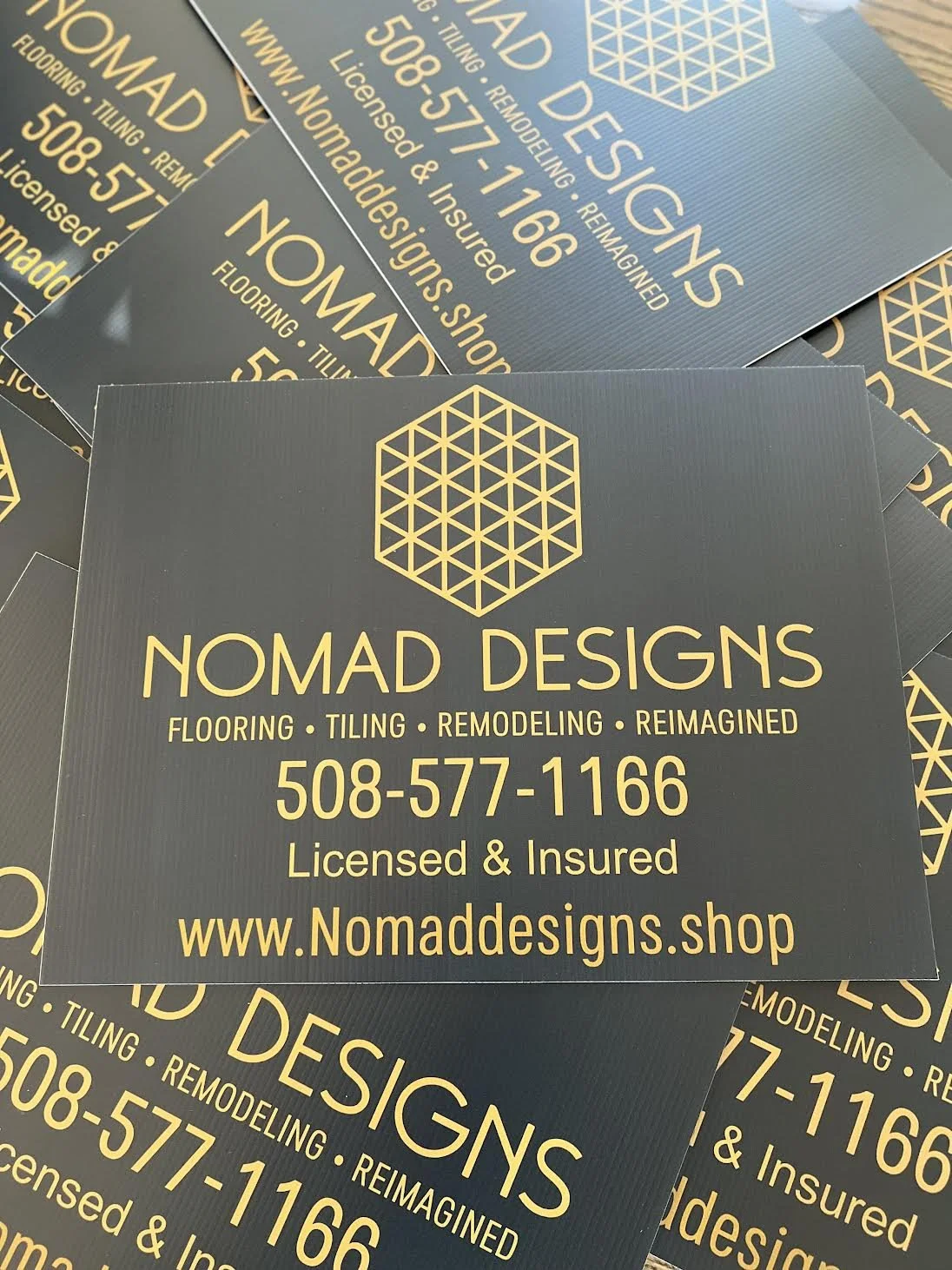 UV Printed Double Sided Site signs for Nomad Designs!
