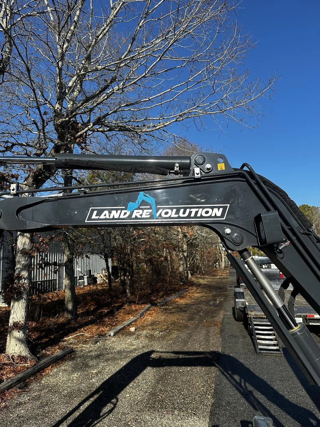 Premium Midnight Blue and Silver Metallic Arms & Rear Glass Logos Branded for Land Revolution out of the Cape!
