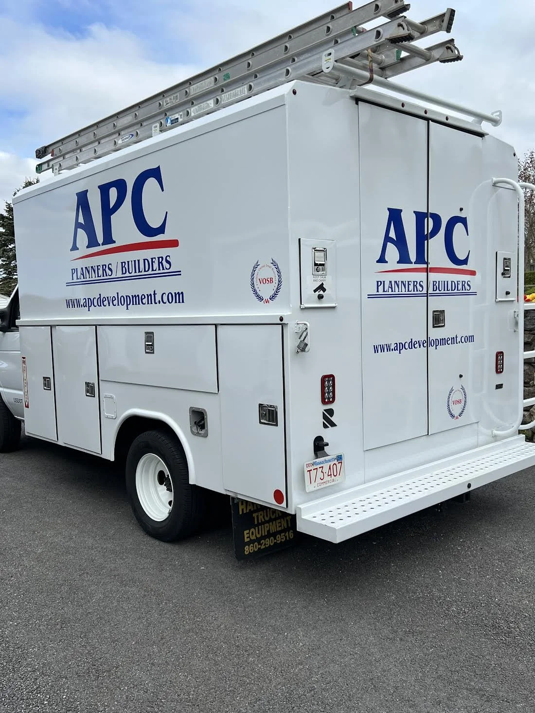 Third truck for APC Planners/Builders!  Double Sided, Rear, and Front Complete with HP Vinyls!