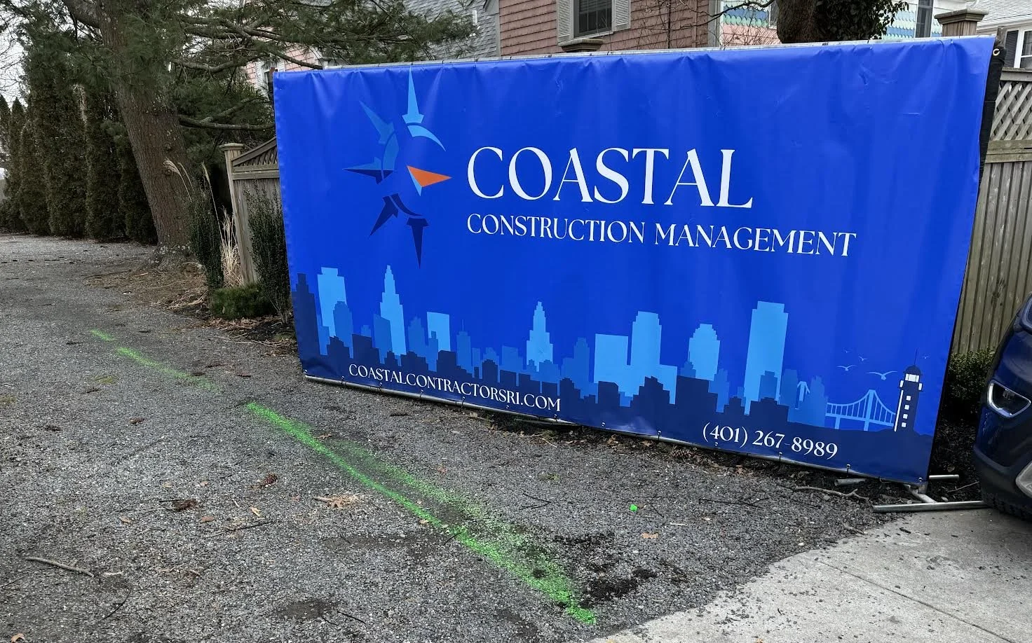 3) 4x6 Banners for Coastal Construction out of Newport, RI!