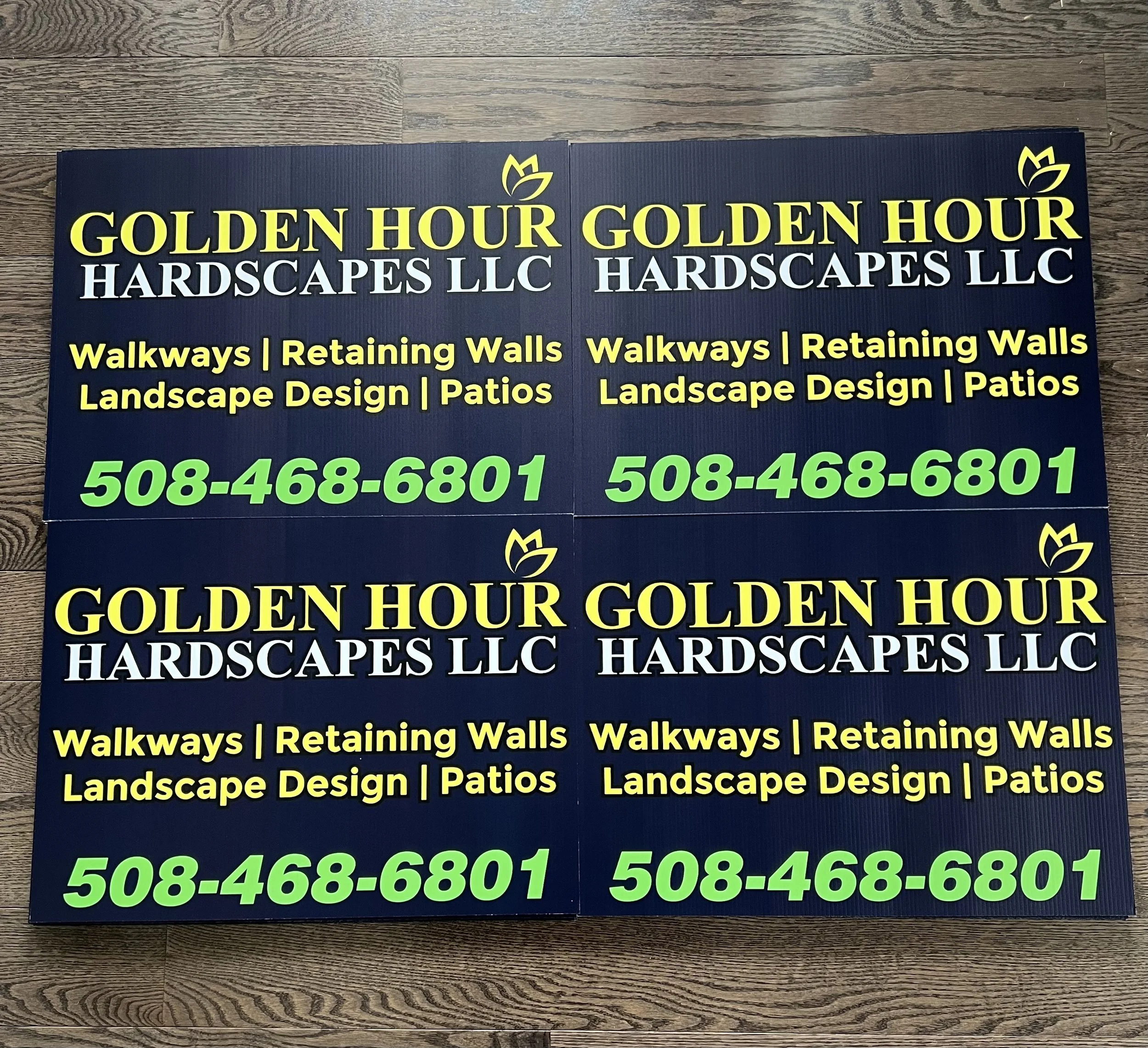 More Site signs for the Golden Hour team and their new business!!