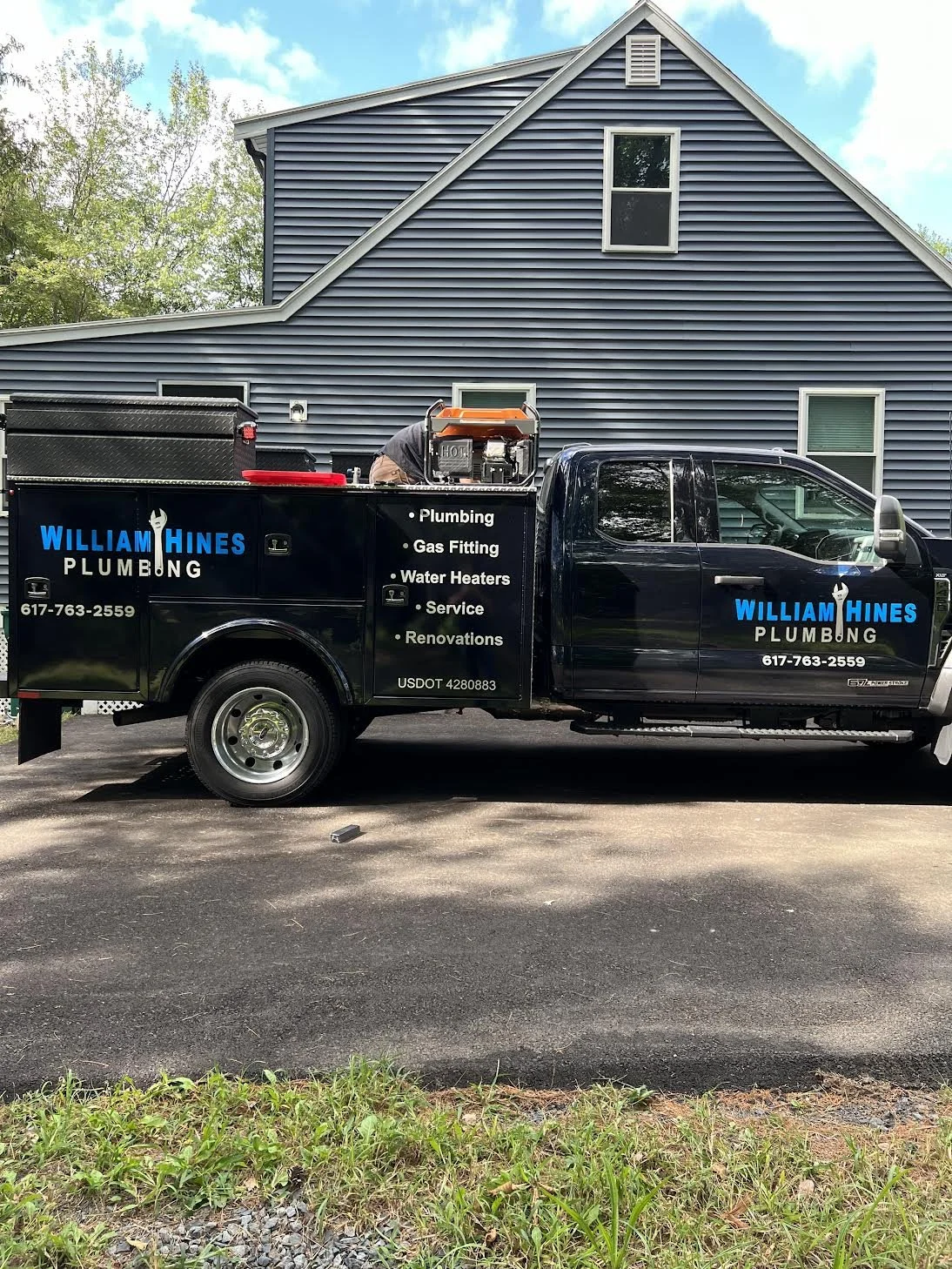 Double Sided & Rear Truck Complete with Premium Cast Silver Metallic & Azure Blue Vinyl!