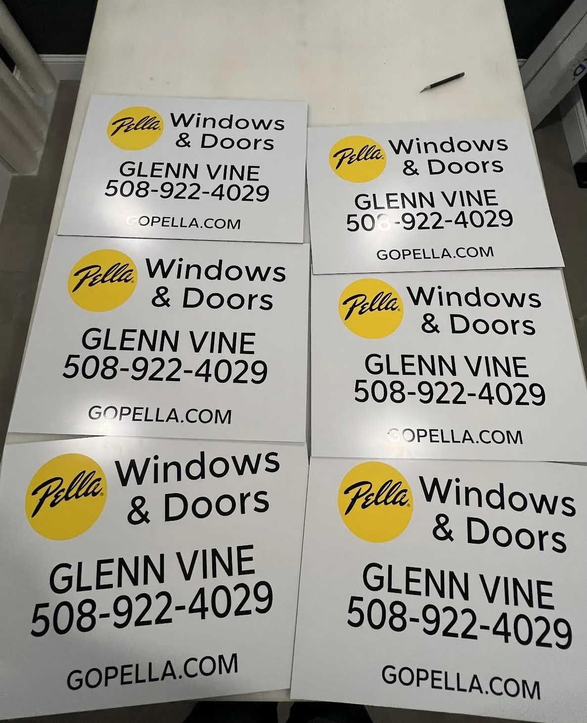 Maxmetal Sign Panels complete for our friends over at Pella Windows & Doors for their existing Sign Signs!