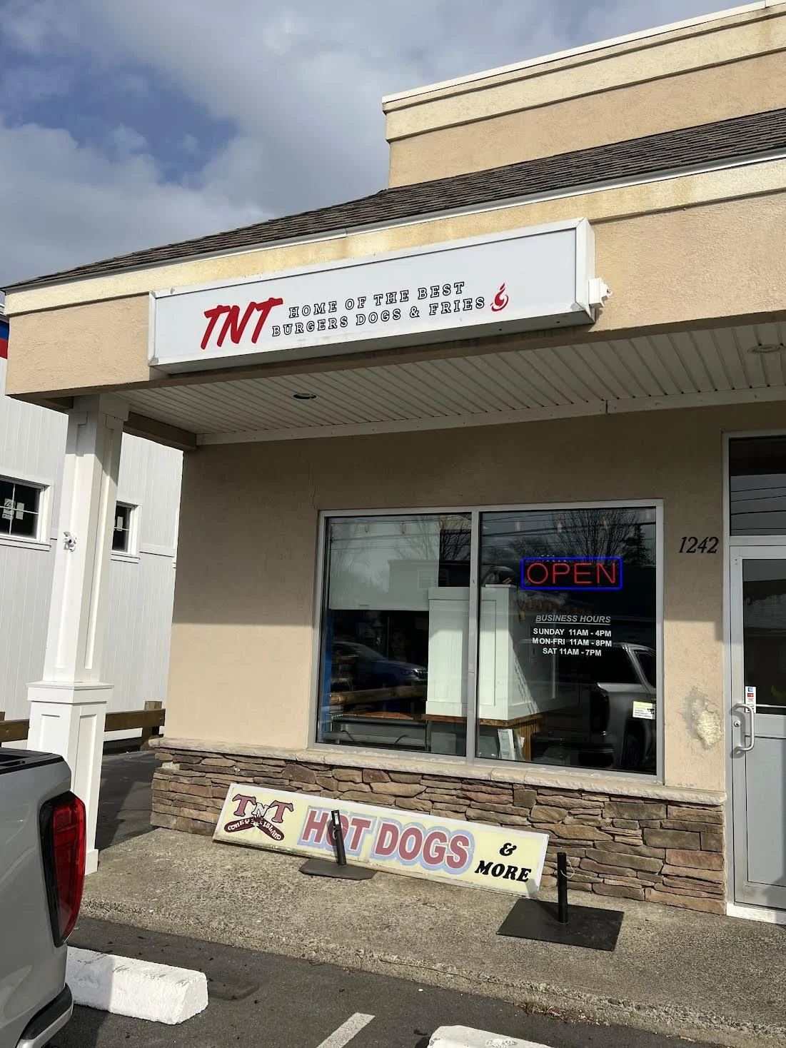 Updated logo display for their existing Sign for TNT Coney Island out of Somerset, MA.