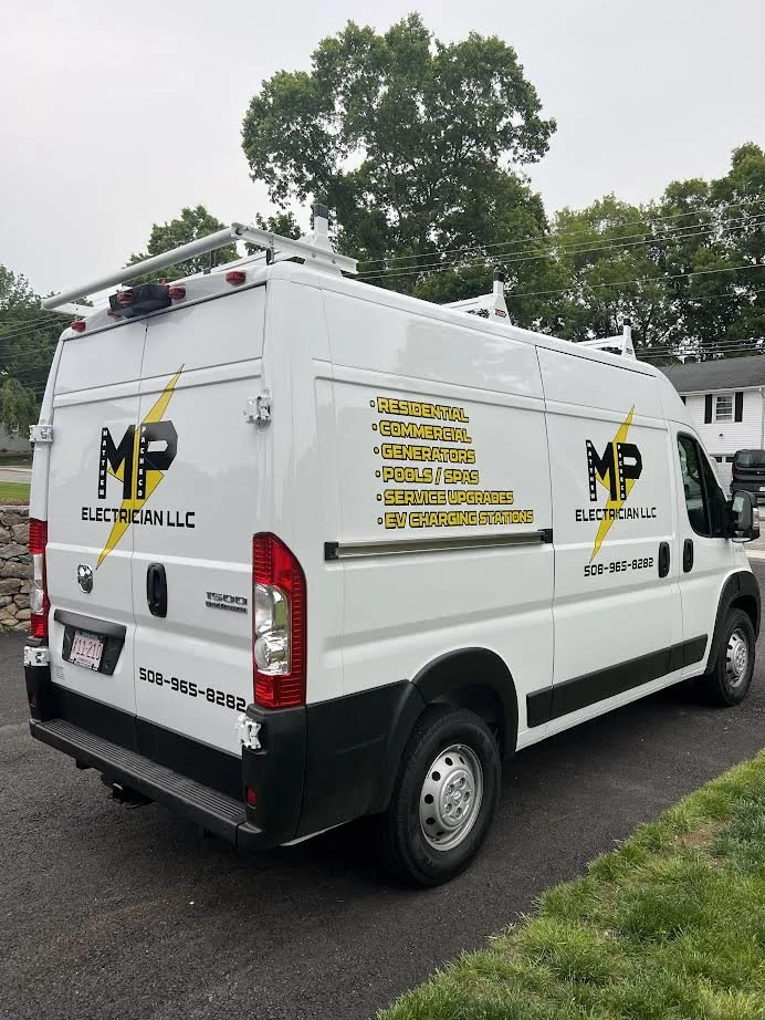 Another Beautiful color combo for an amazing electrician!  Yellow High performance Vinyl with a black outline!!  All 4 sides done on this van!