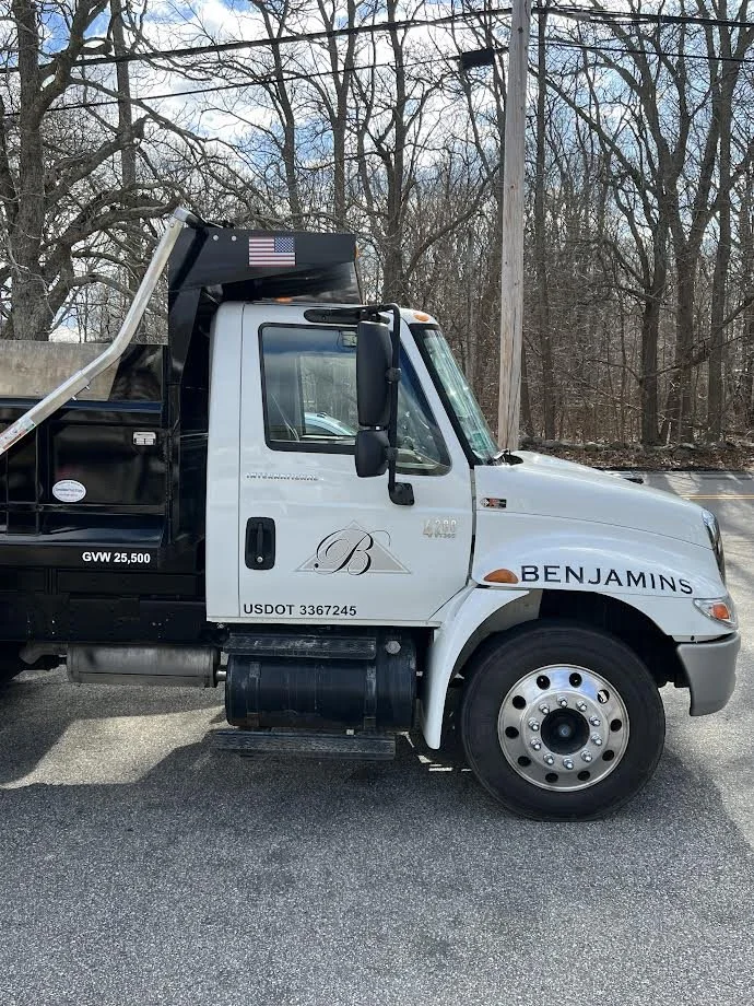 Beautiful new truck for the Benjamin crew all lettered up with HP Silver Metallic, White and Black Vinyl!  Rear complete as well!