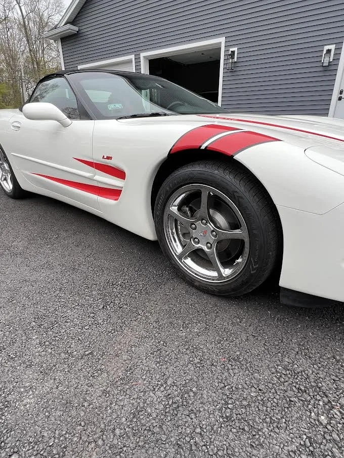 Customer Supplied Corvette Decals Installed