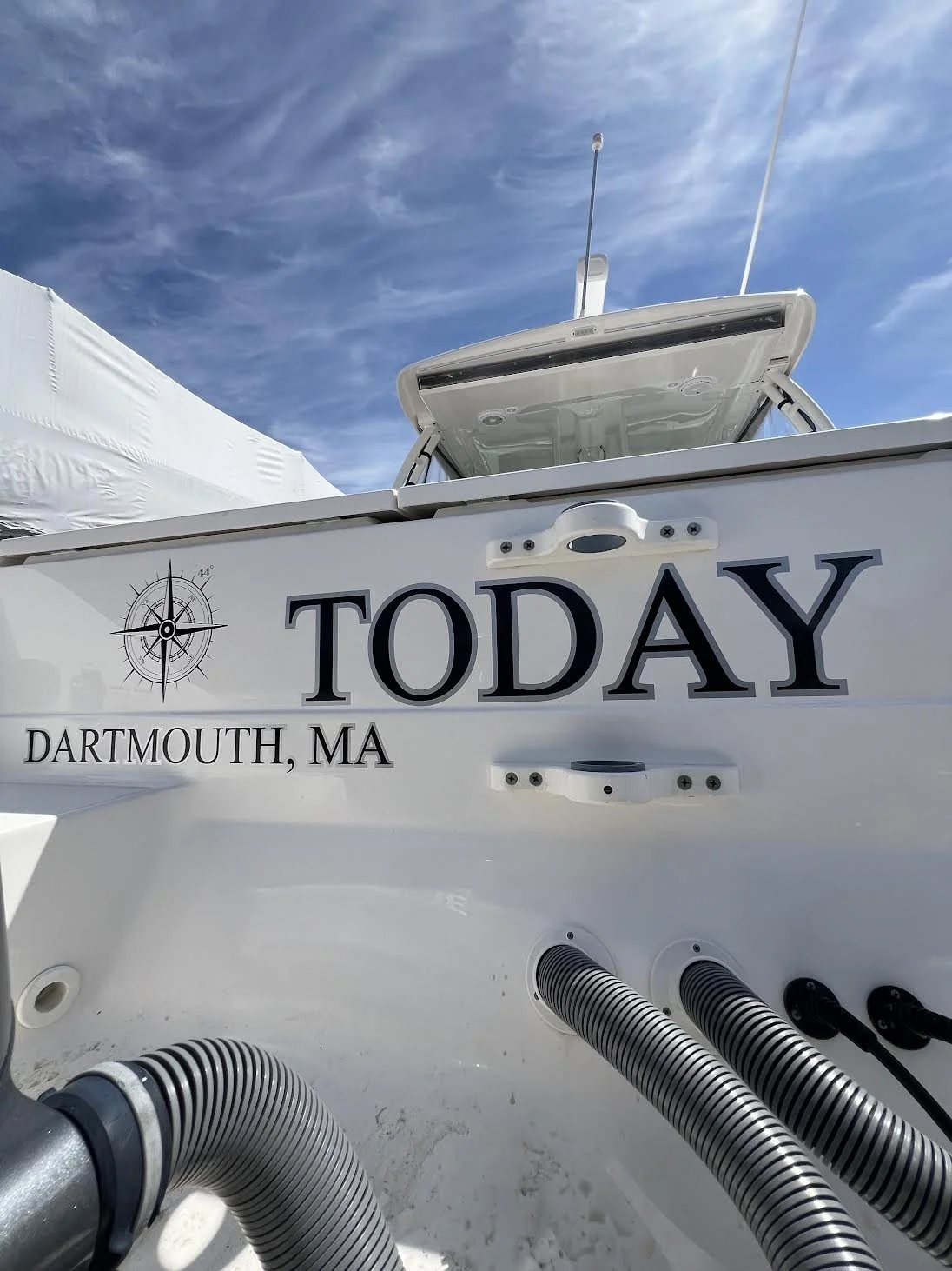 TODAY, complete in Dartmouth, MA with Premium Cast Silver Metallic Vinyl & Black