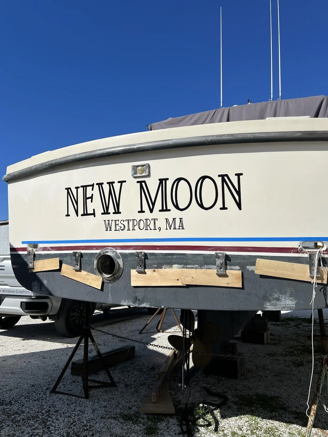 High Performance Black Vinyl for NEW MOON, Westport MA!