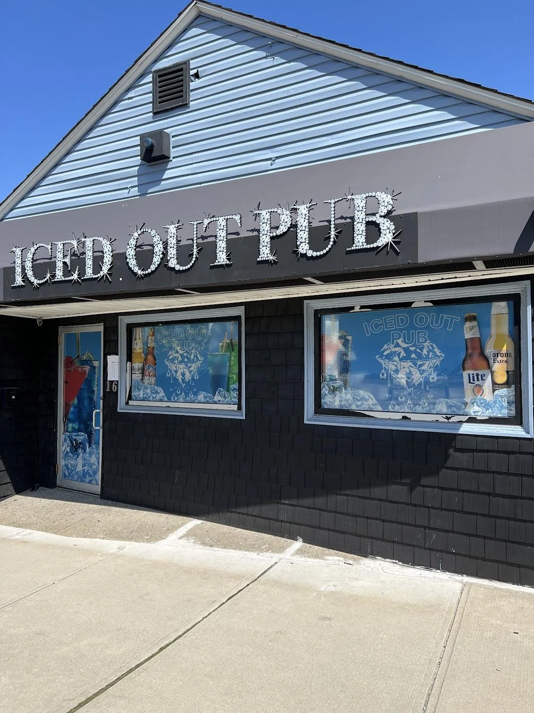 Privacy Perforated Digitally Printed Vinyl for 3 windows for Iced Out Pub!