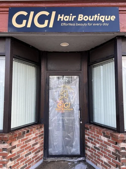 New Gold Metallic Door Logo & Sign Panel Installed at this storefront