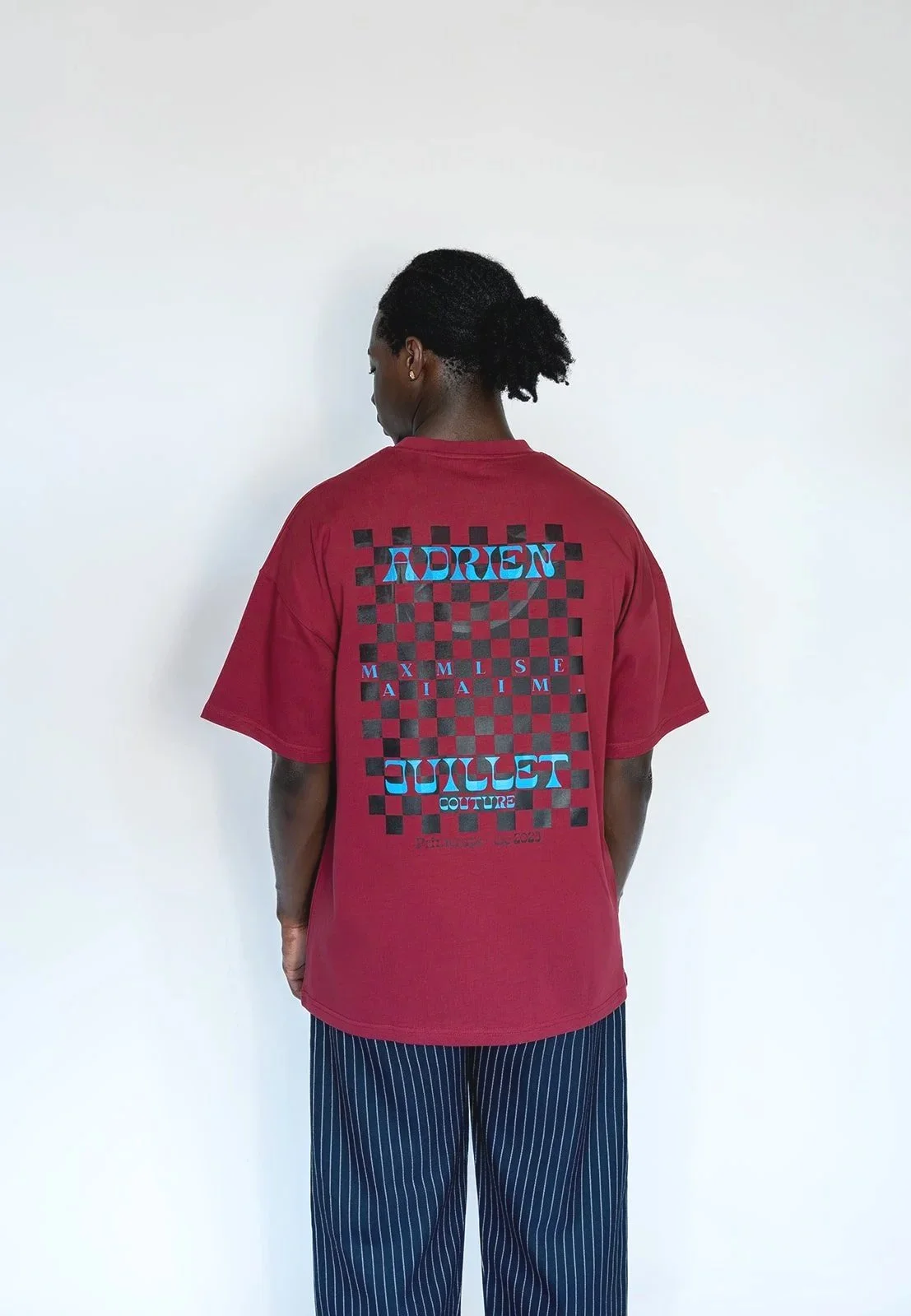 T-shirt Maximalisme Bordeaux