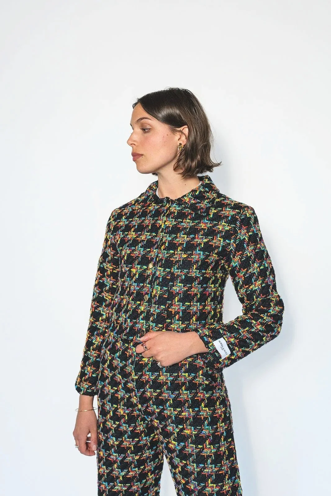 Veste en Tweed Noire