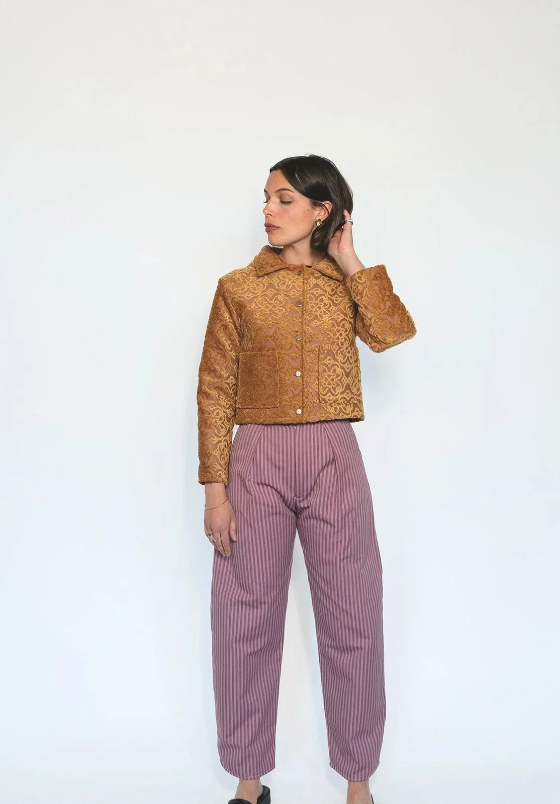 Veste Courte à Motifs Baroques
