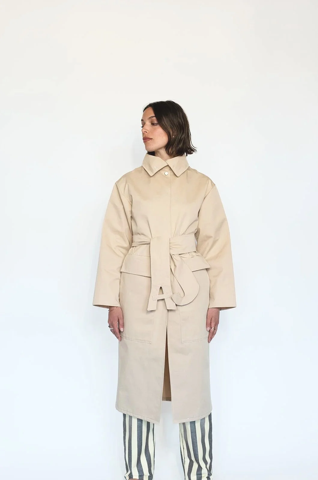 Trench Col Montant