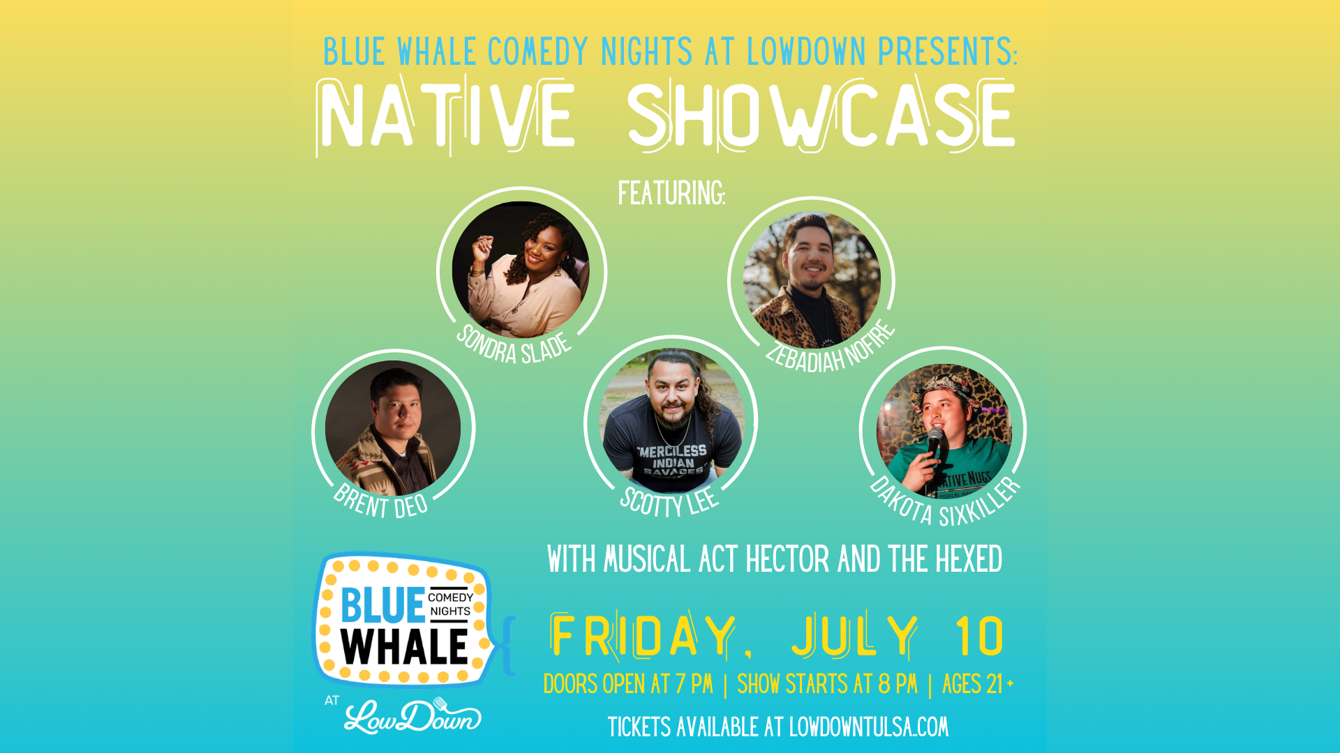 Blue Whale Comedy Presents: Native Showcase