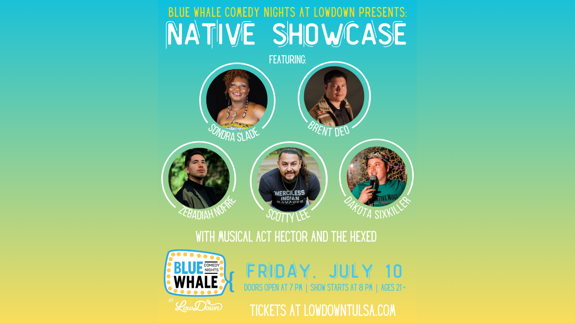 Blue Whale Comedy Presents: Native Showcase