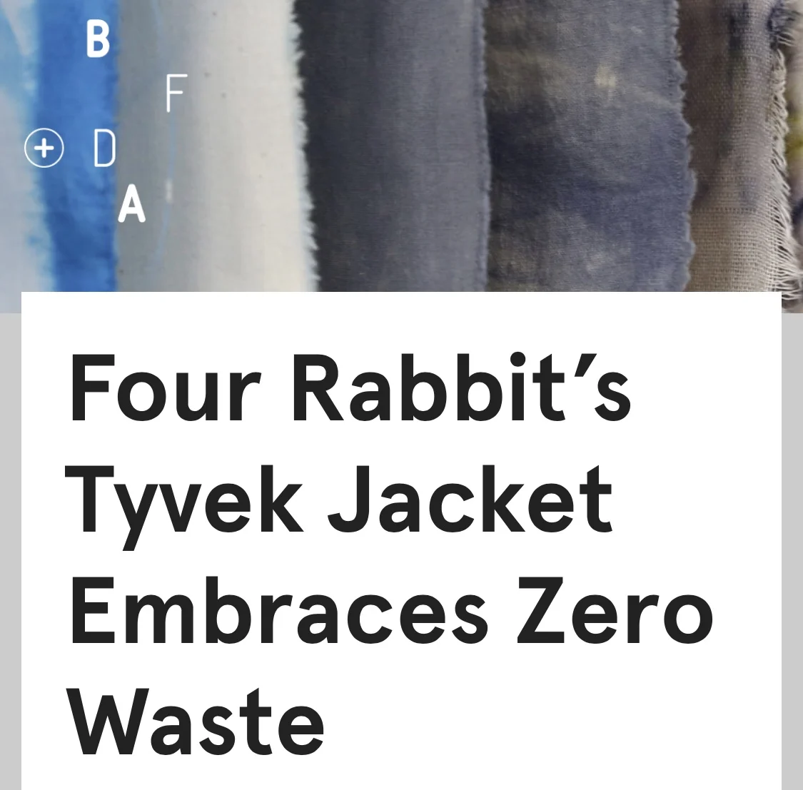 Four Rabbit and the BF+DA