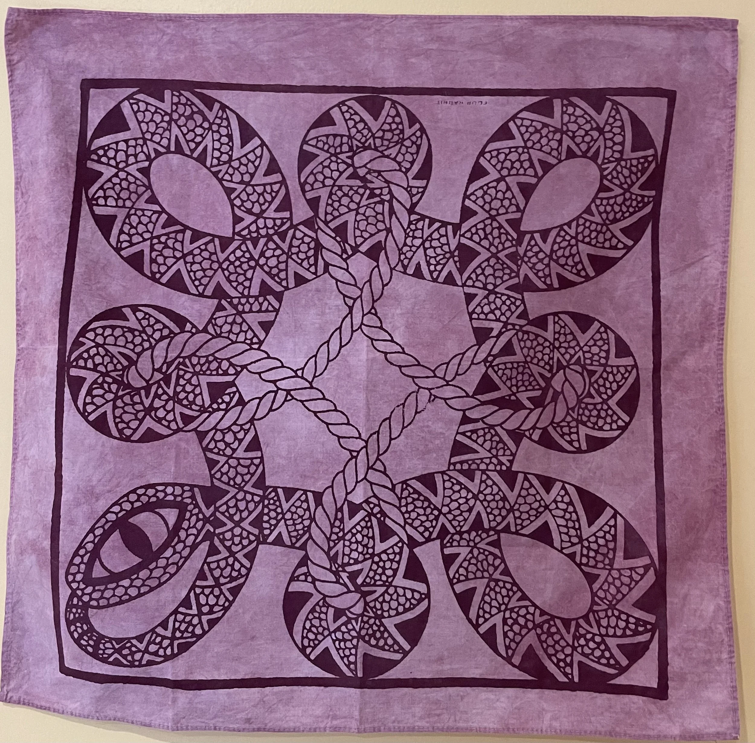 Snake and Rope Bandana Purple