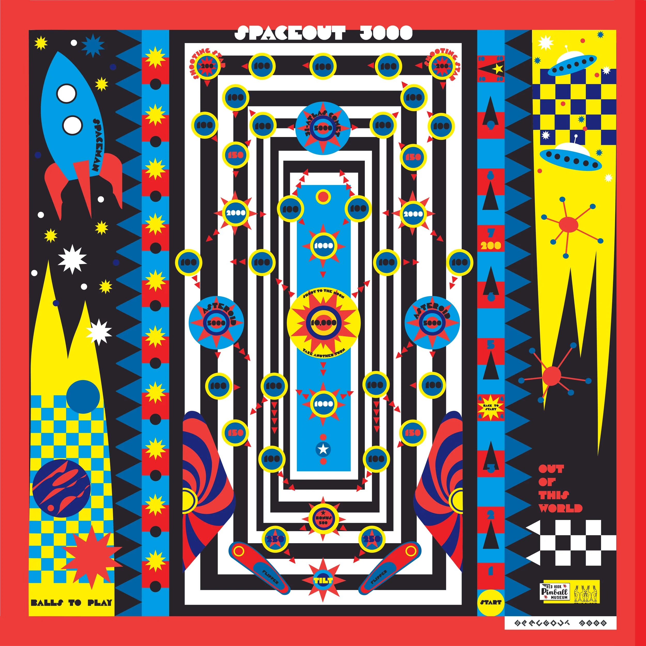 SpaceOut 3000 a Pinball Game