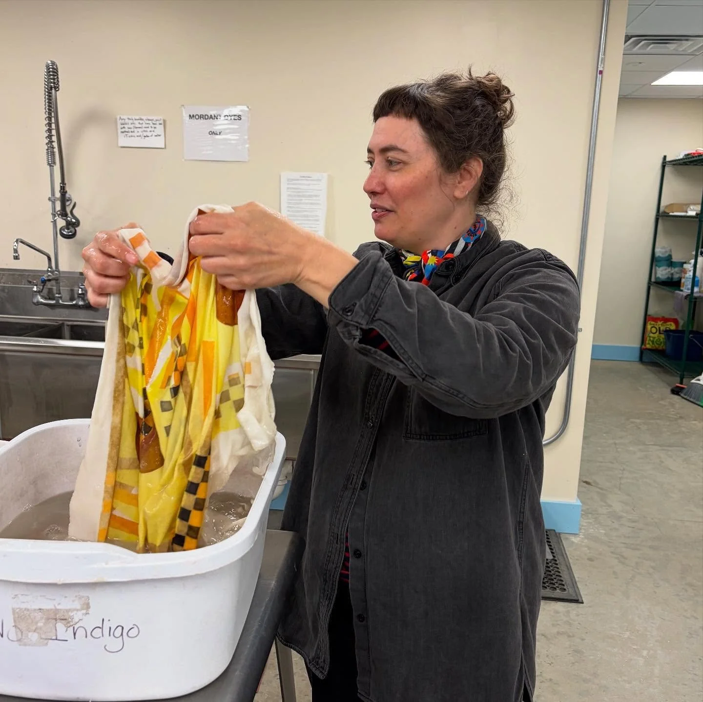 Thank you @sanbornmillsfarm for hosting my exploration of pattern and color with natural print pastes workshop 🌈🌈🌈 we made dyes, we printed, we visited the lambs 🌈🌈🌈 always a magical weekend on the farm 🌈🌈🌈 
.
.
.
#naturaldye #pattern #surfa