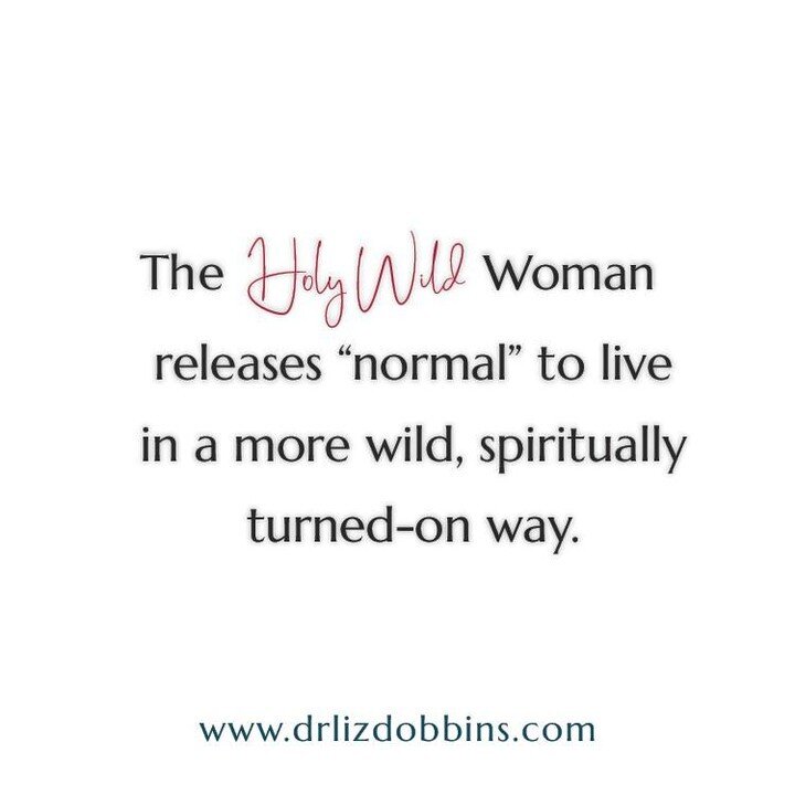 The shedding of &ldquo;normal&rdquo; can be uncomfortable at first... But then it&rsquo;s like taking off five layers of clothing you were never meant to wear.⁠
⁠
#drlizdobbins #drliz #holywild #theholywild #sacredfeminine #awakenedfeminine #awakened