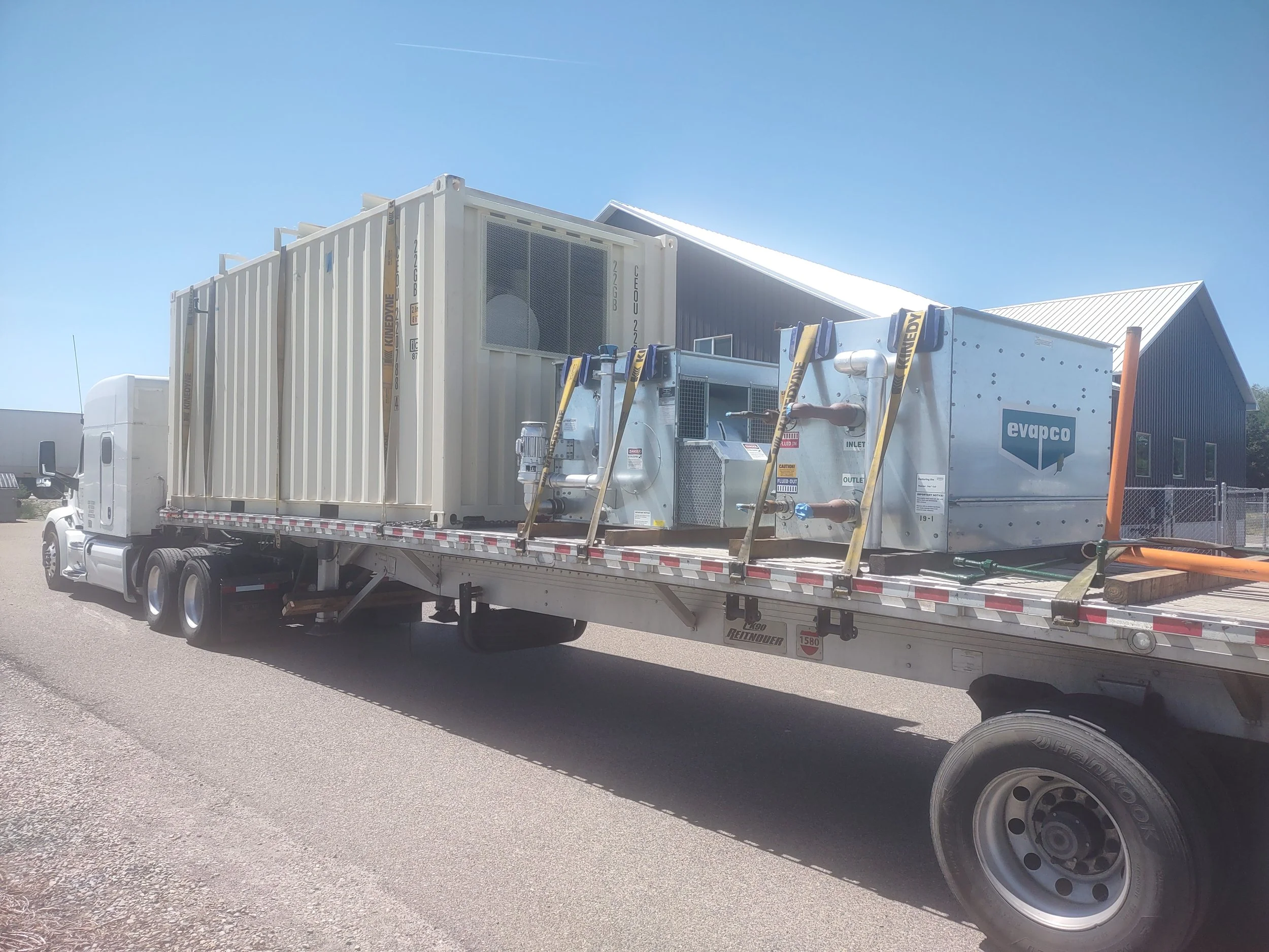 Flatbed delivery to satisfied customer.