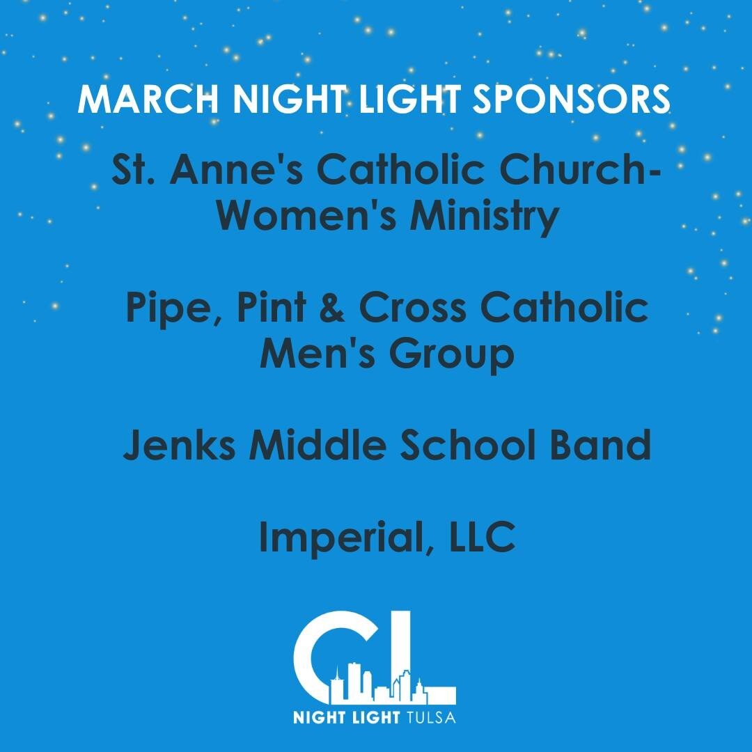 Our biggest thanks to each of our March Night Light Sponsors! Thank you for loving and serving our neighbors experiencing homelessness!