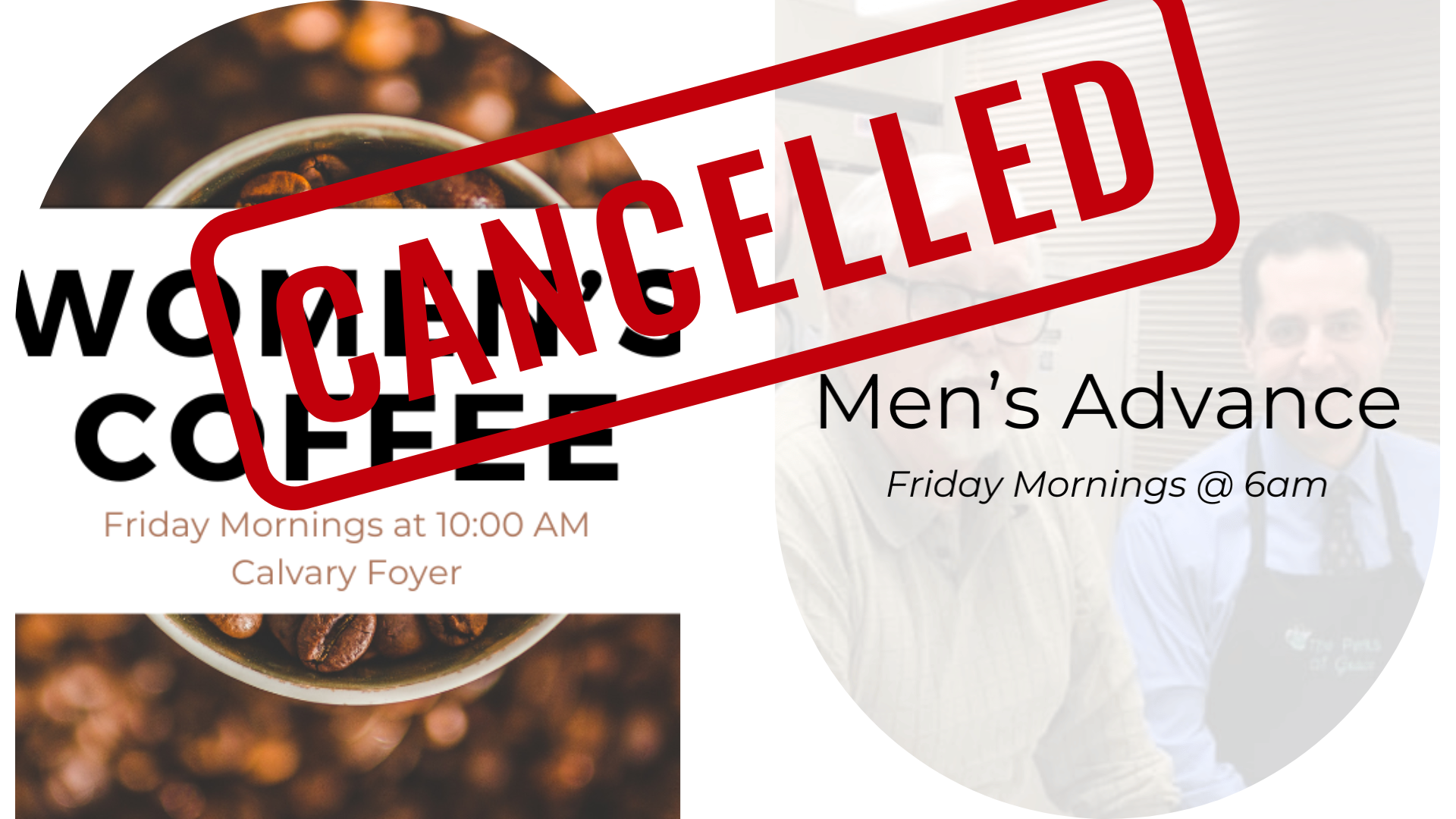 NO Men's Advance or Women's Coffee