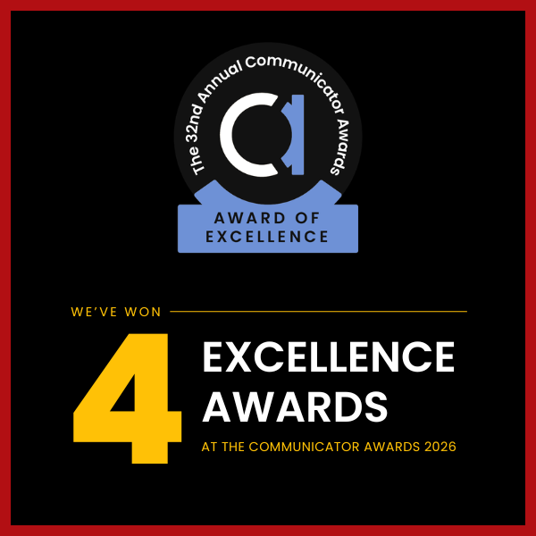 Clarity Up Wins Four Communicator Awards of Excellence, Extending a Two-Year Run of International Recognition