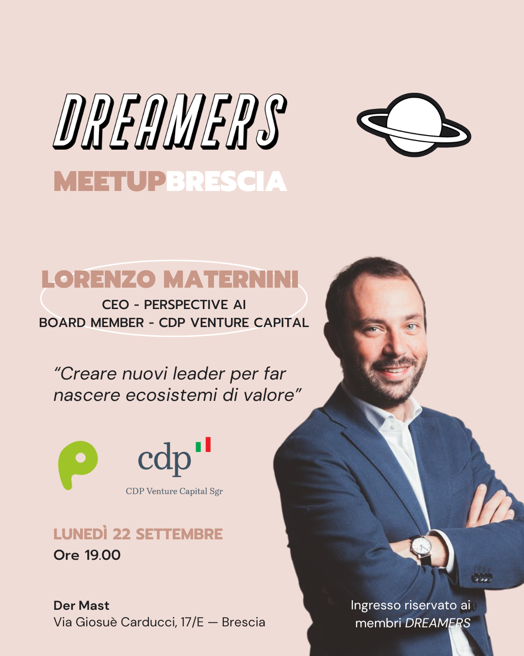 EVENTO DI NETWORKING | DREAMERS MEETUP BRESCIA