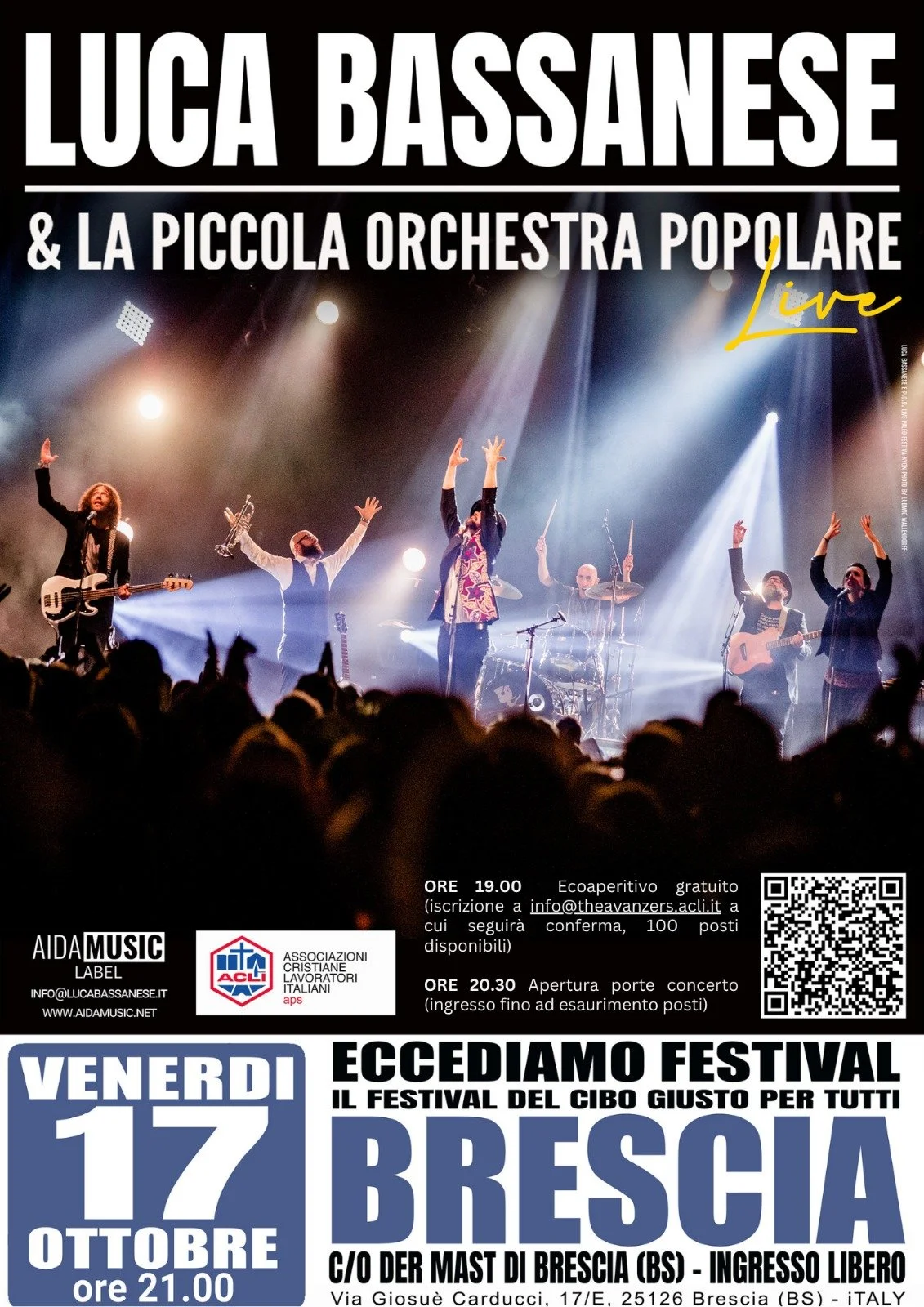CONCERTO ACLI | LUCA BASSANESE & LA PICCOLA OSCHESTRA POPOLARE