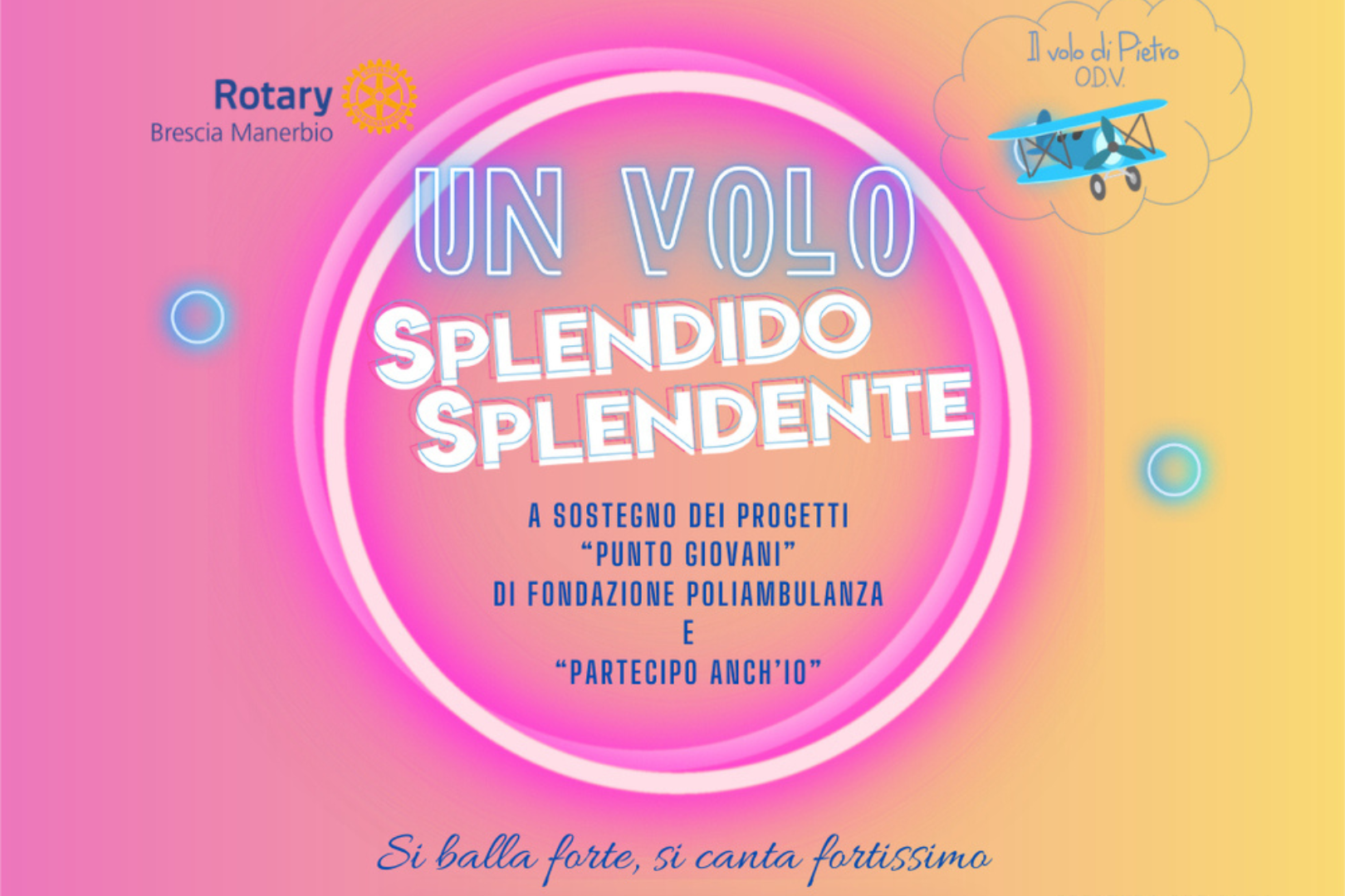 UN VOLO SPLENDIDO SPLENDENTE | PARTY DI BENEFICIENZA