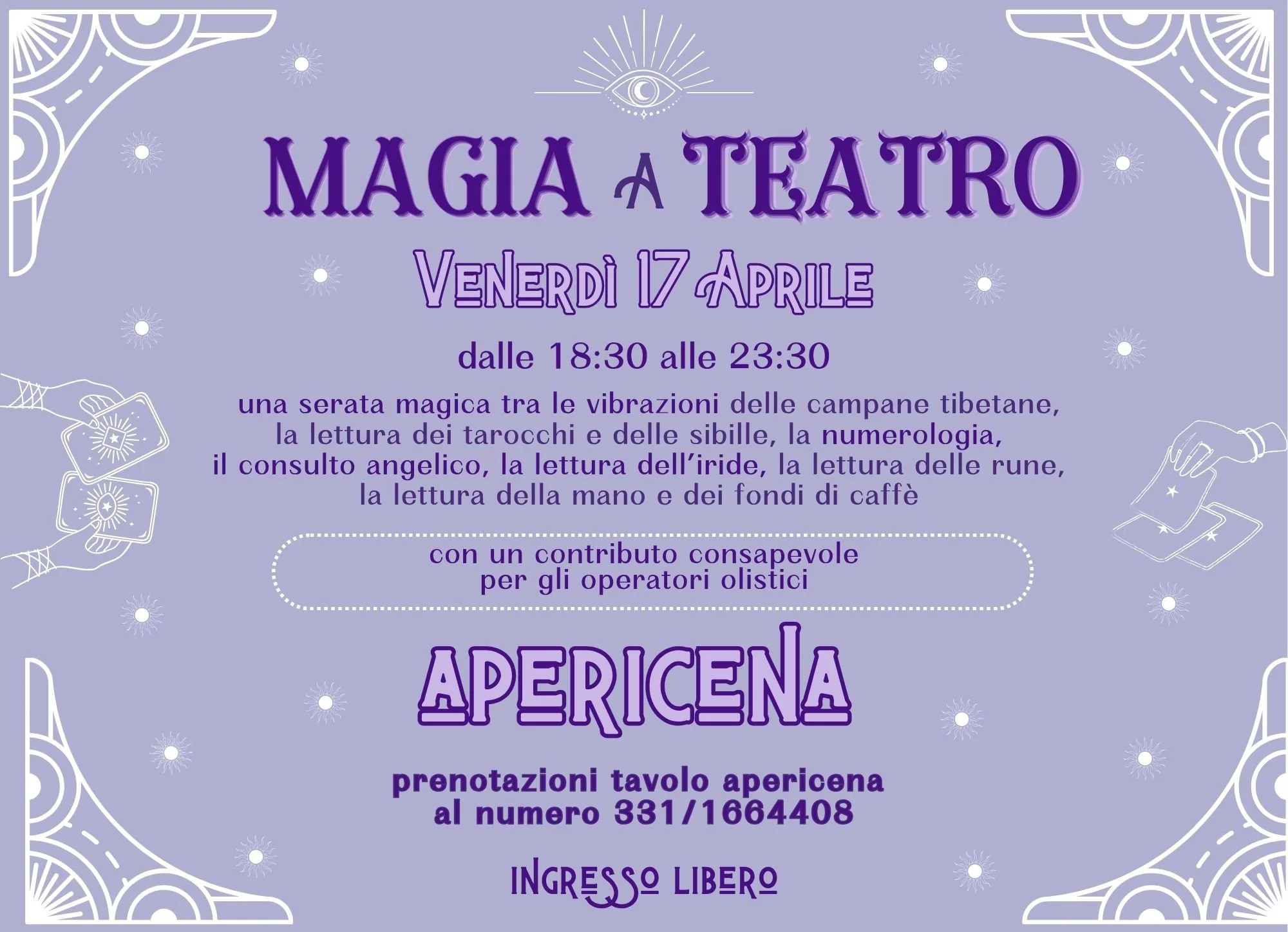 SERATA MISTICA | MAGIA A TEATRO
