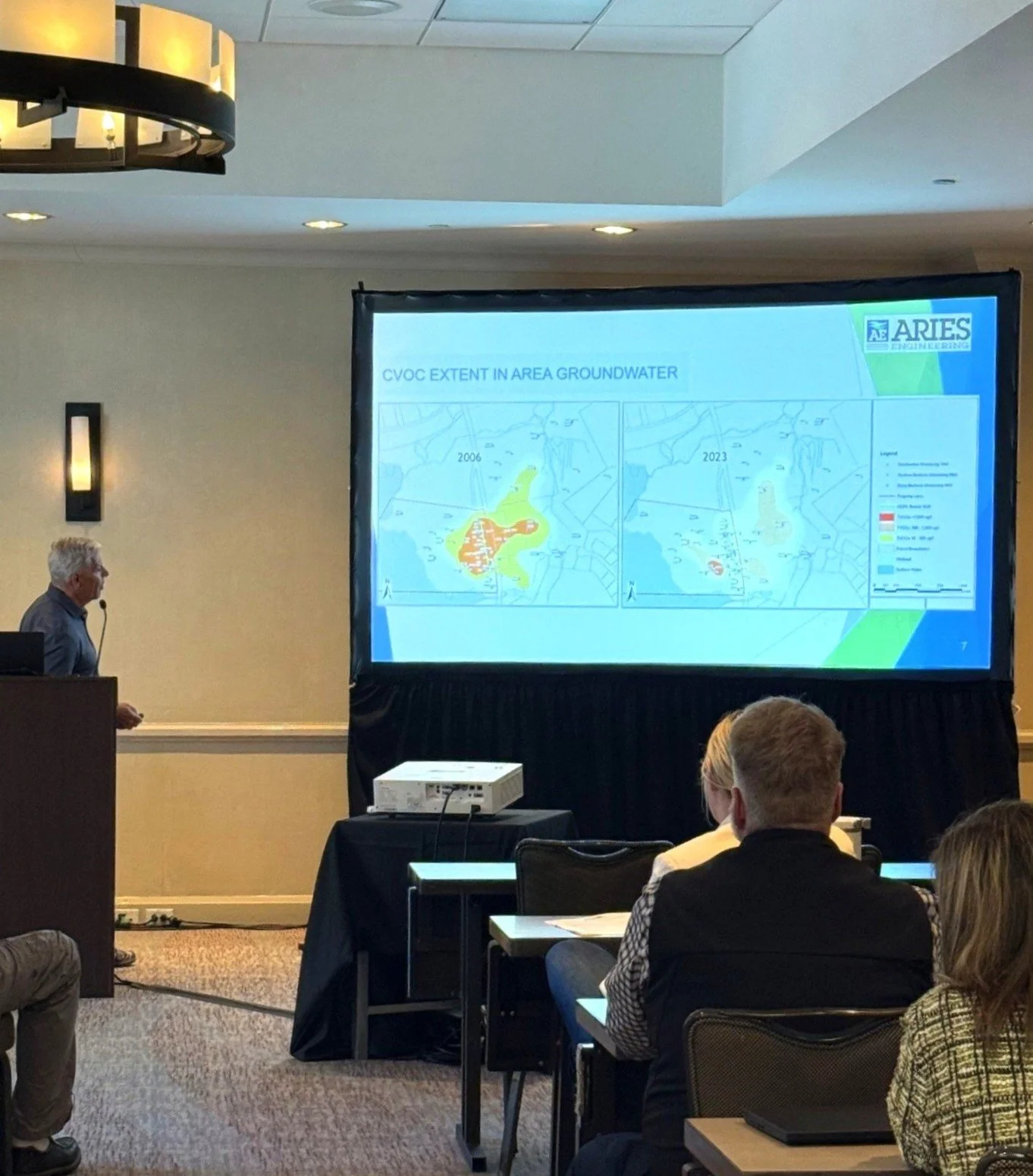 Peter McGlew, PG presenting innovative solutions for legacy site remediation at the 35th Annual AEHS Conference.