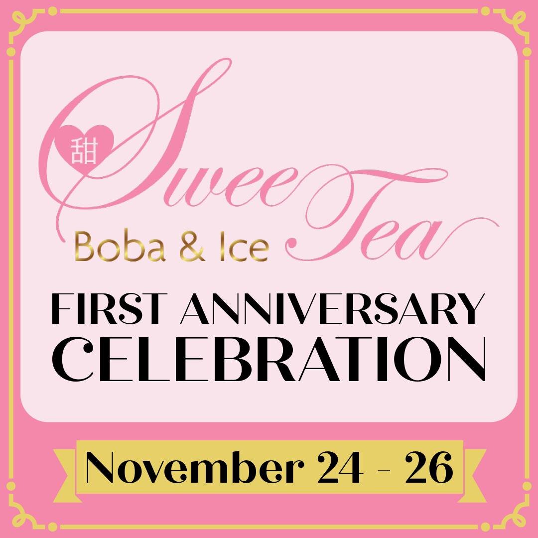 Next Friday-Sunday (11/24-11/26) is our very first ANNIVERSARY WEEKEND!🥳 We'd like to thank our loyal customers for all your love and support, and for making this a year full of special moments 🥰 You're invited to come celebrate our FIRST BIRTHDAY 