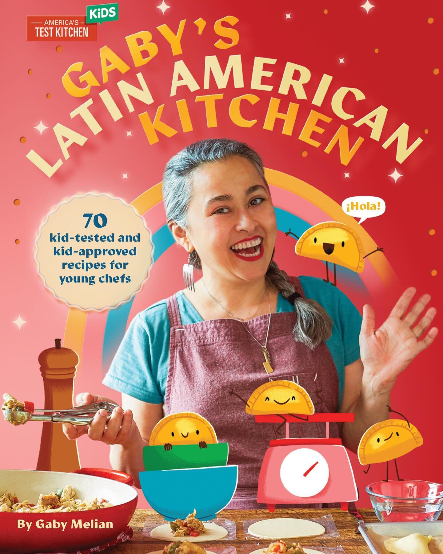 I am SO excited to be publishing a book by celebrity chef @gabymelian here at @testkitchenkids&mdash;and it&rsquo;s out TODAY! &ldquo;Gaby's Latin American Kitchen&rdquo; is a delicious and adorable book for kids ages 8 and up. Gaby is a former teach