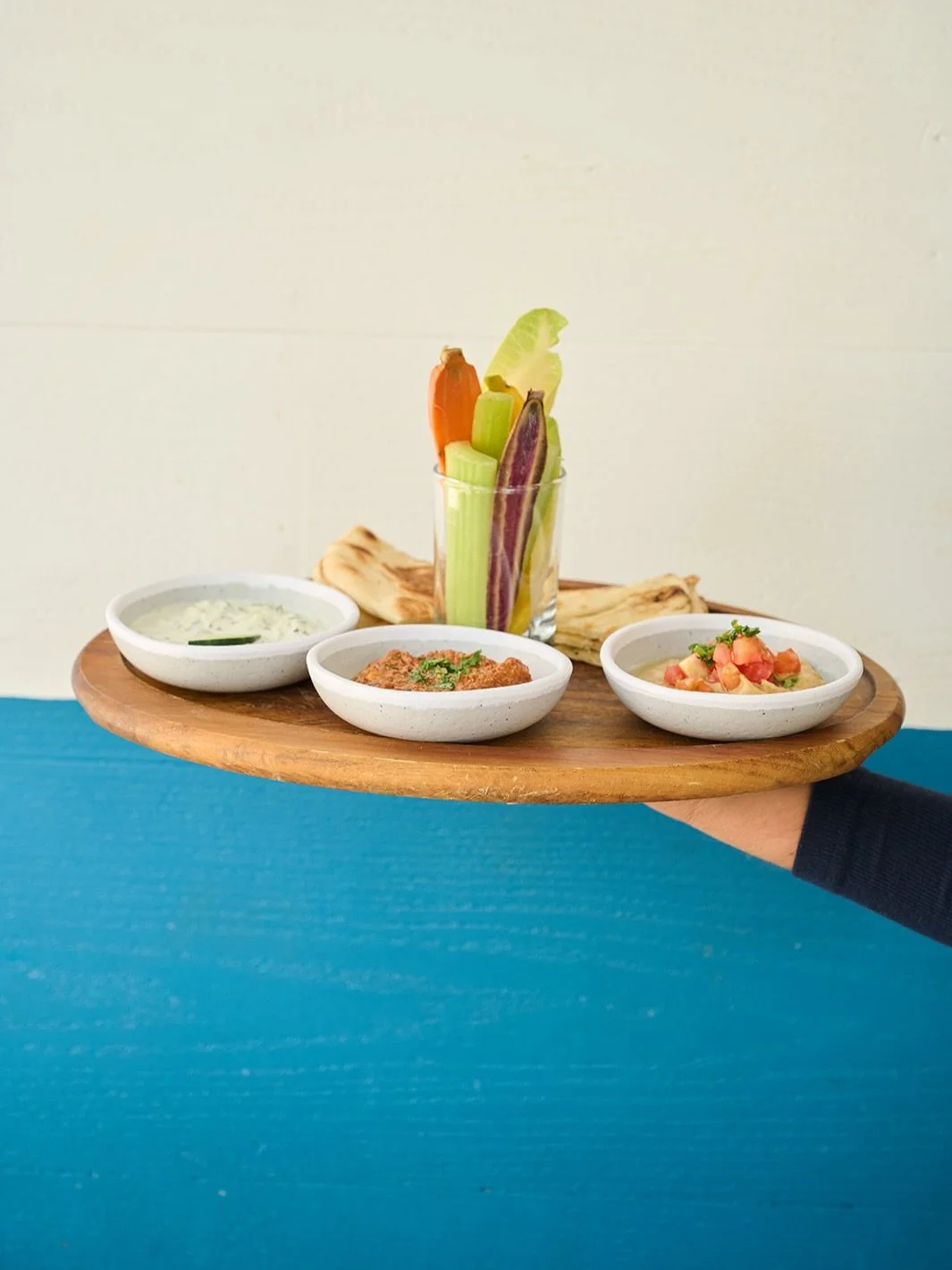 who doesn&rsquo;t love a good summer dip? 

TZATZIKI
MUHAMMARA
BABA GHANOUSH